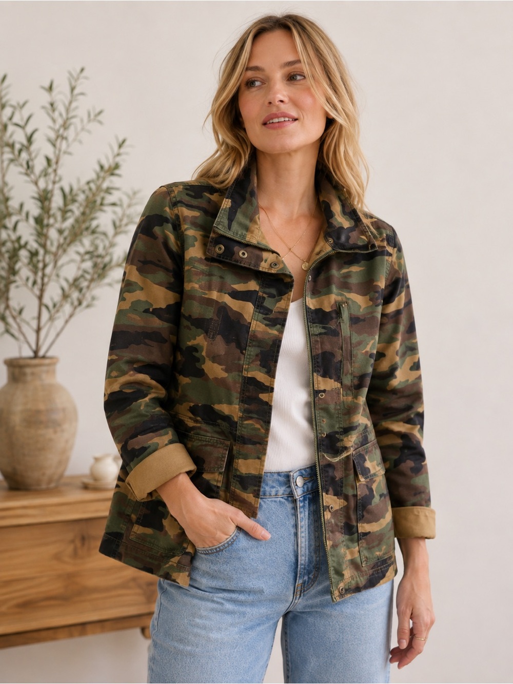 Madewell Camo Dispatch Jacket Size L